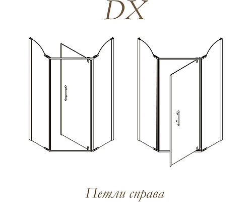 Душевой уголок Migliore Diadema Penta 100x100 24173 профиль Хром стекло прозрачное