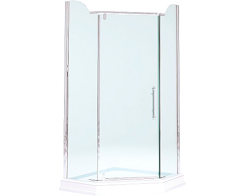 Душевой уголок Migliore Diadema Penta 100x100 24173 профиль Хром стекло прозрачное