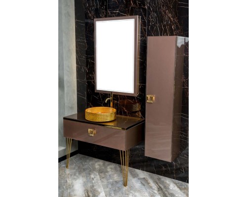 Столешница стекло 100см прямая Лиловый