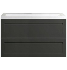 Тумба под раковину Art&Max AM-Platino-1000-2C-SO-GM подвесная Серый матовый