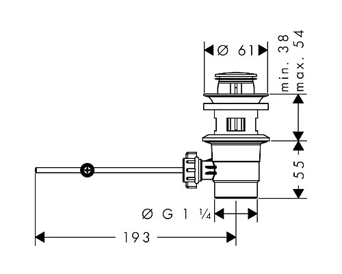 Смеситель для раковины Hansgrohe Vernis Shape 71560000 Хром