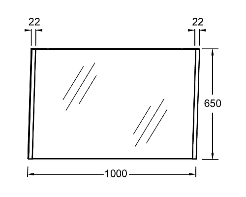 Зеркало Jacob Delafon Sherwood 100 EB1837RU-P13 Состаренный дуб