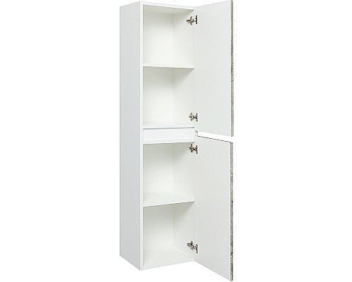 Шкаф пенал Runo Манхэттен 35 00-00001048 подвесной Белый