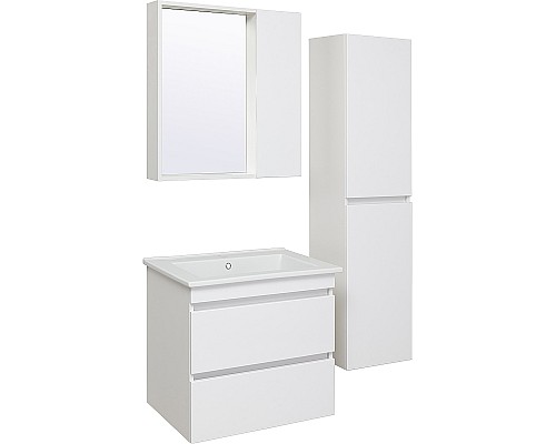 Шкаф пенал Runo Манхэттен 35 00-00001048 подвесной Белый