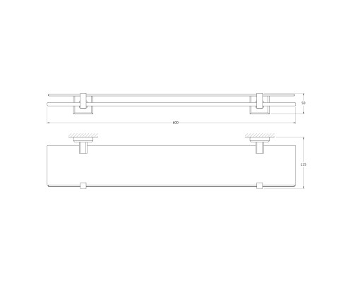 Полка с держателями Artwelle HAGEL 992760
