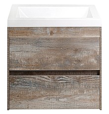 Тумба под раковину Art&Max Family-500-2C-SO-PE подвесная Бетон Экзотик