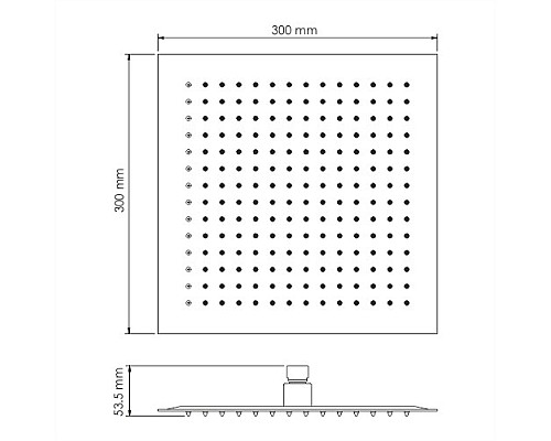 Верхняя душевая насадка WasserKRAFT A118