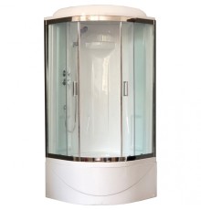 Душевая кабина Royal Bath ВК 90x90 стекло прозрачное задние стенки Белые