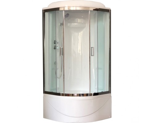 Душевая кабина Royal Bath ВК 90x90 стекло прозрачное задние стенки Белые