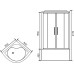 Душевая кабина Royal Bath ВК 90x90 стекло прозрачное задние стенки Белые