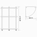 Напольная стеклянная полка WasserKRAFT K-4133 Хром