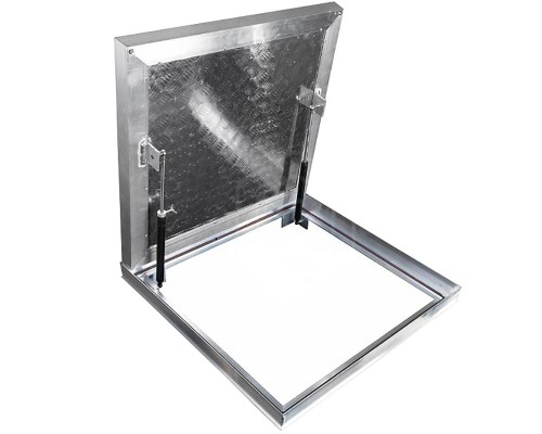 Люк напольный универсал люкс 90/90 (ш/в гл 5,4) с амортизаторами