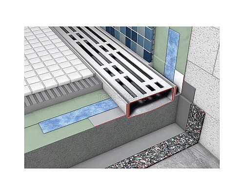 Дренажный канал прямой TECE drainline 601200