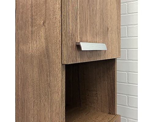 Шкаф пенал Comforty Никосия 35 00-00009554 подвесной Дуб темный