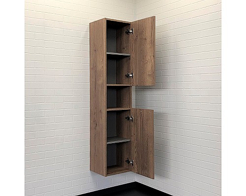 Шкаф пенал Comforty Никосия 35 00-00009554 подвесной Дуб темный