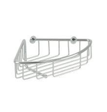 Решетка угловая Veragio Basket 22х22хh12, с крючком, хром