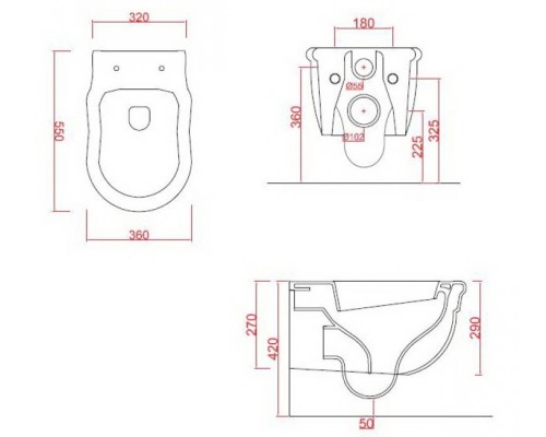 Унитаз Artceram Hermitage HEV010 01 00 подвесной Белый