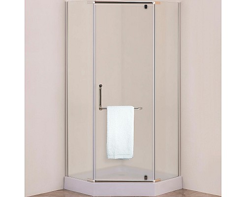 Душевой уголок Agger 90x90 A03-090MCR с поддоном профиль Хром стекло матовое