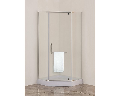 Душевой уголок Agger 90x90 A03-090MCR с поддоном профиль Хром стекло матовое