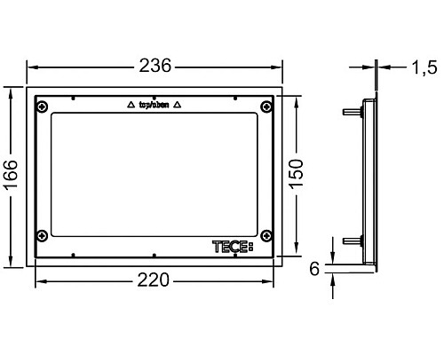 Декоративная рамка TECE 9240645