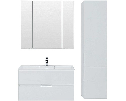 Тумба под раковину Aquanet Алвита 100 235341 подвесная Белая