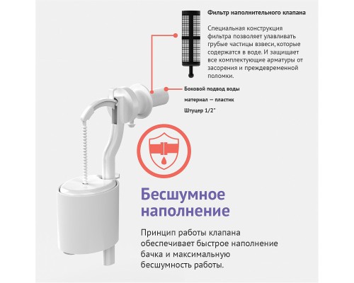 Сливная арматура Berges Eko с боковой подводкой