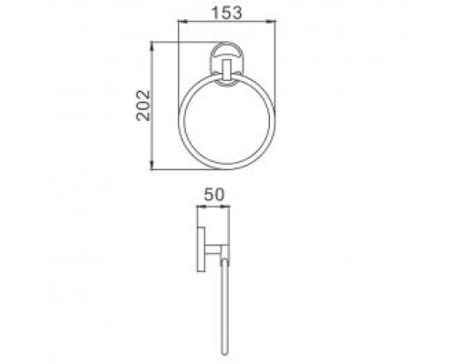 Кольцо для полотенец Frap F19 F1904 Хром