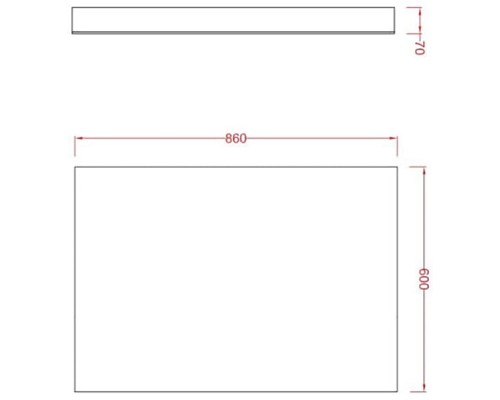 Зеркало Artceram Square 86 ACS010 Без подсветки