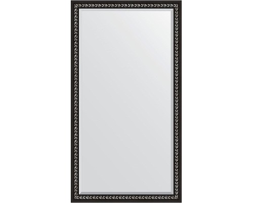 Зеркало Evoform Exclusive Floor 199х100 BY 6148 с фацетом в багетной раме - Черный ардеко 81 мм
