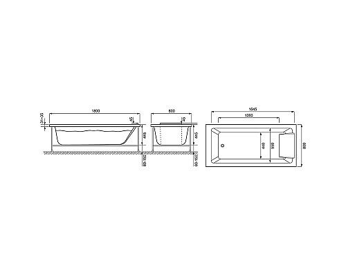 Акриловая ванна Jacob Delafon Sofa 180x80 Е60516RU-00