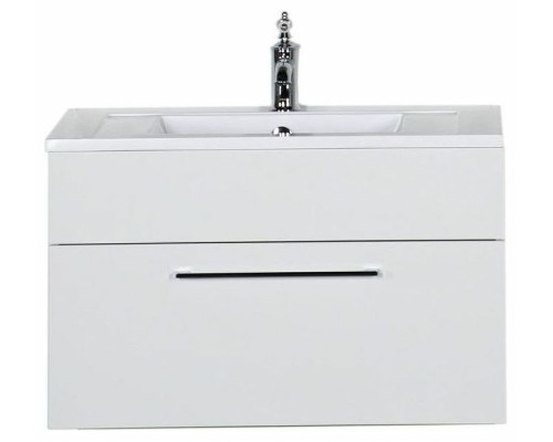 Тумба под раковину De Aqua Кубика 80 167076 подвесная Белая матовая