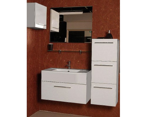 Тумба под раковину De Aqua Кубика 80 167076 подвесная Белая матовая