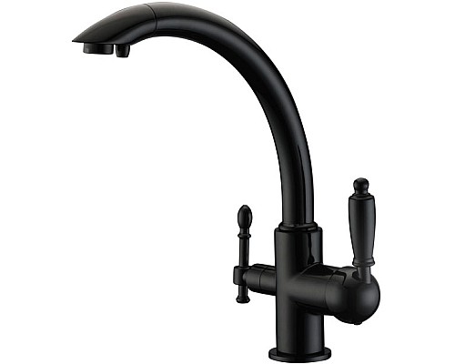 Смеситель для кухонной мойки ZORG Sanitary ZR 314 YF-33 ЧЕРНЫЙМЕТАЛЛ