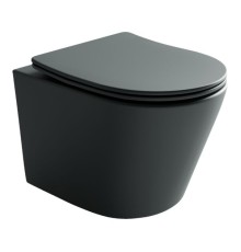 Подвесной унитаз Ceramica Nova Balearica Rimless цвет Темный Антрацит Матовый