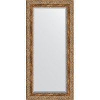 Зеркало Evoform Exclusive 115х55 BY 3488 с фацетом в багетной раме - Виньетка античная бронза 85 мм