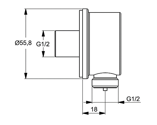 Гигиенический душ со смесителем Ideal Standard Ceraplan B0040AA Хром
