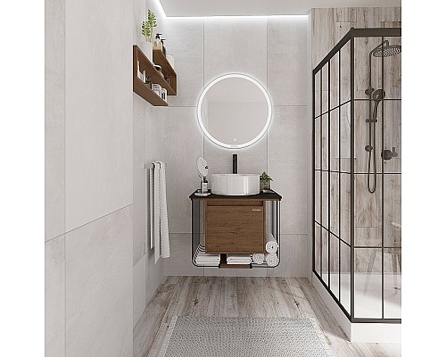 Тумба под раковину Grossman Винтаж 70 107007 подвесная Веллингтон Черная