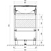 Тумба под раковину 1MarKa July 50Н напольная, белый глянец У85932