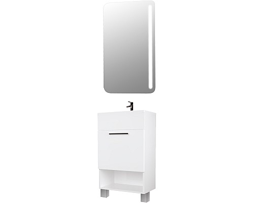 Тумба под раковину 1MarKa July 50Н напольная, белый глянец У85932