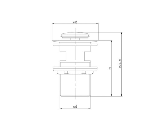 Выпуск для умывальника IDDIS Cloud золото CLOG000i88