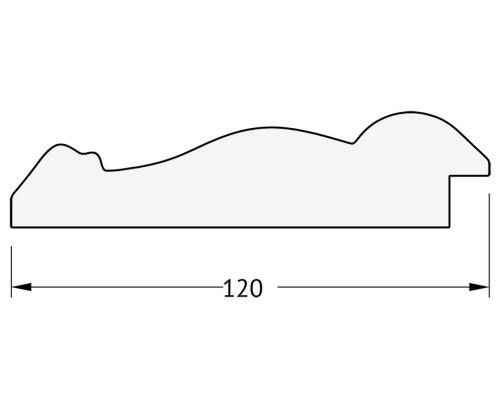 Зеркало Evoform Exclusive 120х72 BY 3454 с фацетом в багетной раме - Состаренное серебро с орнаментом 120 мм