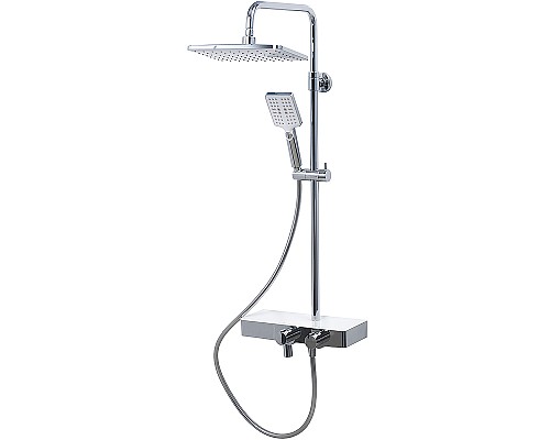 Душевая система WasserKRAFT Thermo A11301 с термостатом Хром Белая