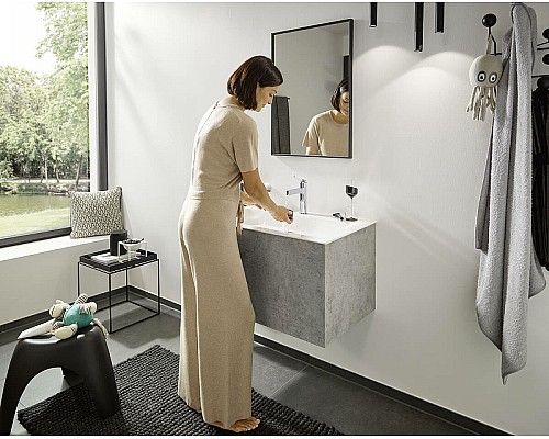 Кран для одного типа воды Hansgrohe Finoris 76013670 Черный матовый