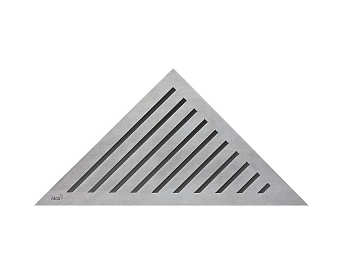 Решетка AlcaPlast GRACE нержавеющая сталь матовая