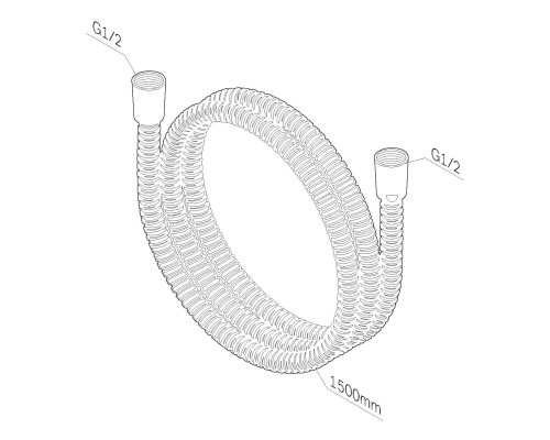 Душевой шланг AM.PM 150 F0415300 Хром