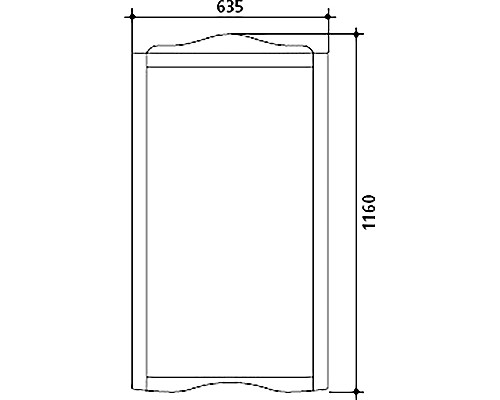 Зеркало Kerasan Retro 65 731340 Орех