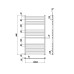 Полотенцесушитель Водяной Ravak Degree 50x100 X04000083682