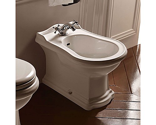 Биде приставное Kerasan Retro 102201 с 1 отверстием под смеситель