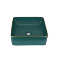 Накладная раковина Bronze de luxe зеленая