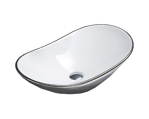 Раковина CeramaLux 61 7811ASW Серебряная